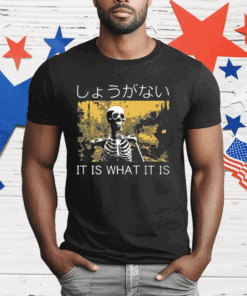 It Is What It Is Skeleton Washed T-Shirt