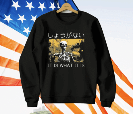 It Is What It Is Skeleton Washed T-Shirt