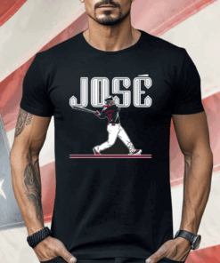 Jose Ramirez Slugger Swing Ladies Boyfriend Shirt