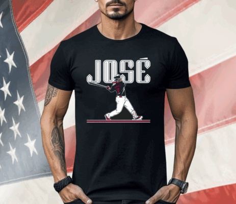 Jose Ramirez Slugger Swing Ladies Boyfriend Shirt