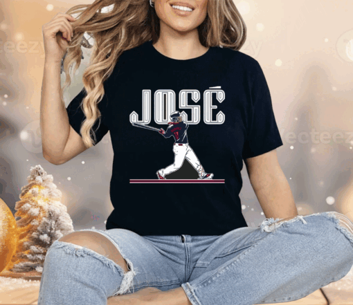 Jose Ramirez Slugger Swing Ladies Boyfriend Shirt