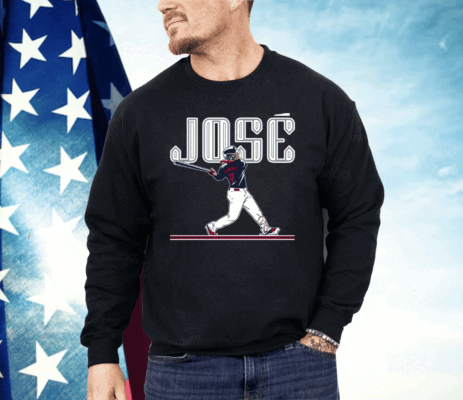 Jose Ramirez Slugger Swing Ladies Boyfriend Shirt