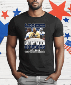 Legend Larry Allen 1971-2024 Thank You For The Memories Ladies Boyfriend T-Shirt