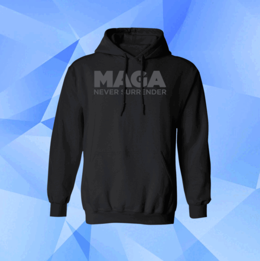 MAGA Never Surrender Black Longsleeve Shirt