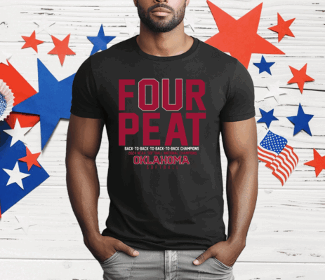 Oklahoma Softball Four-peat T-Shirt