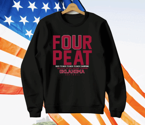 Oklahoma Softball Four-peat T-Shirt