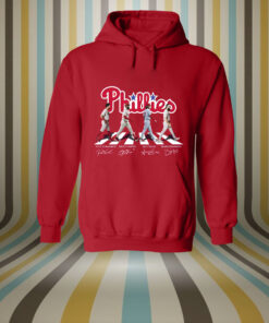 Phillies Kyle Schwarber Bryce Harper Alec Bohm Brandon Marsh Signature Hoodie Shirt