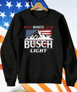 Red White And Busch Light 4th Of July T-Shirt