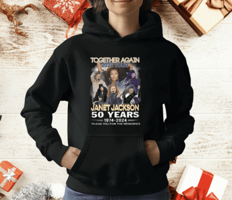 Together Again 2024 Tour Janet Jackson 50 Years 1974-2024 Thank You For The Memories T-Shirt