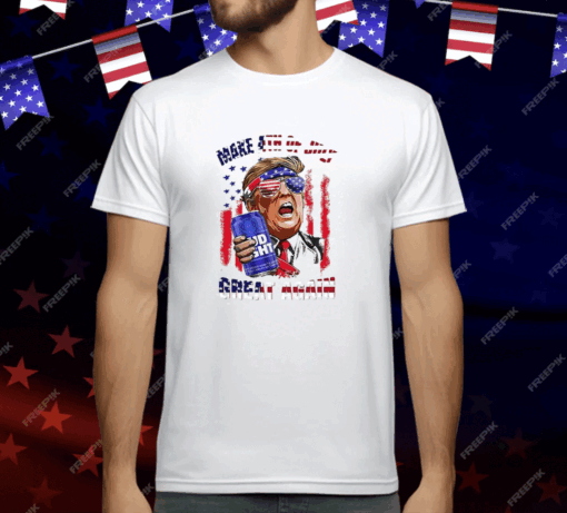 Trump Budlight Make 4th of July Great Again T-Shirt