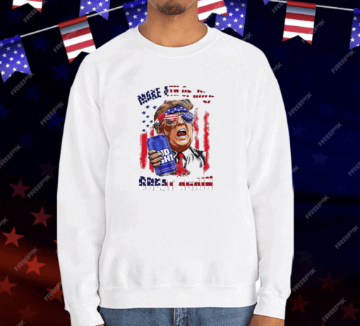 Trump Budlight Make 4th of July Great Again T-Shirt