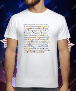 Trump Felon Slutty Text T-Shirt