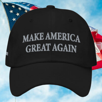 Trump MAGA Never Surrender Black Trucker Hat