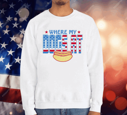 WHERE MY DOGS AT USA T-Shirt