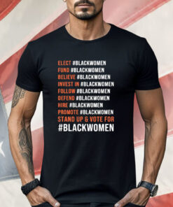 Elect Blackwomen Fund Blackwomen Believe Blackwomen Invest In Blackwomen Shirt