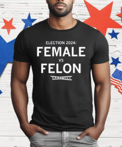 Election 2024 Female vs Felon T-Shirt