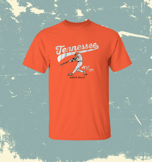 TENNESSEE BASEBALL HUNTER ENSLEY SLUGGER SWING T-Shirt