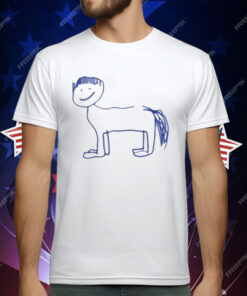 Horse With Bowl Cut T-Shirt