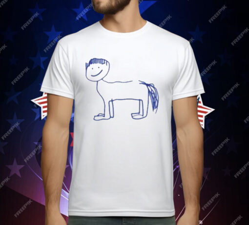 Horse With Bowl Cut T-Shirt