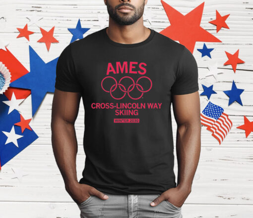 Ames Cross Lincoln Way Skiing T-Shirt