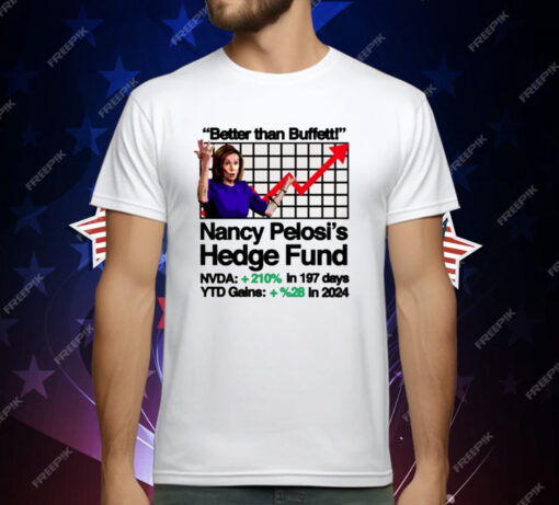 Better Than Buffett Nancy Pelosi’s Hedge Fund T-Shirt