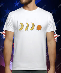 3 Bananas And Orange Knock Knock T-Shirt