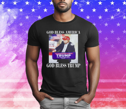 Ferriolawind God Bless America God Bless Trump T-Shirt