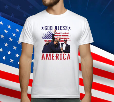 Trump Assassination God Bless America T-Shirt