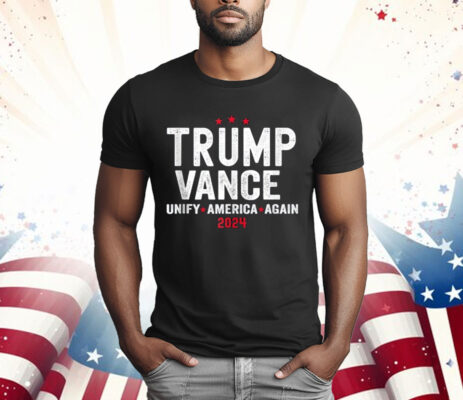 Trump Vance 2024 Presidential Election Patriotic USA T-Shirt