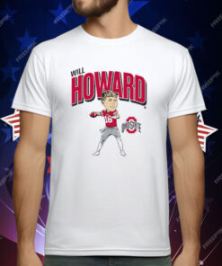 OHIO STATE FOOTBALL WILL HOWARD CARICATURE T-Shirt