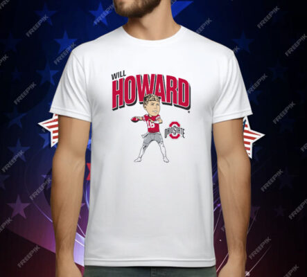 OHIO STATE FOOTBALL WILL HOWARD CARICATURE T-Shirt