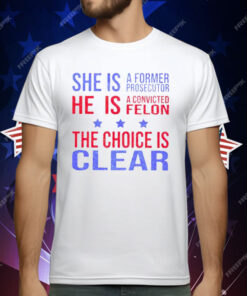 She Is A Former Prosecutor The Choice Is Clear T-Shirt