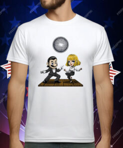 Mario and Princess Peach dancing as Vincent Vega and Mia Wallace T-Shirt