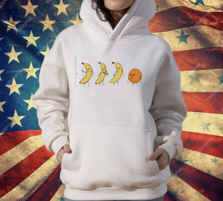 3 Bananas And Orange Knock Knock T-Shirt