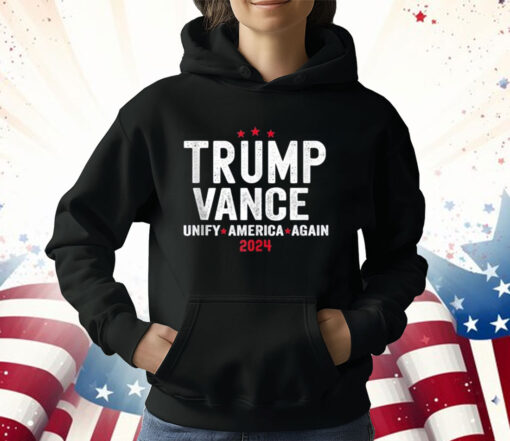 Trump Vance 2024 Presidential Election Patriotic USA T-Shirt