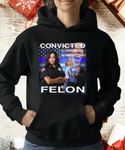 Kamala Harris Defeating Convicted Felon Donald Trump T-Shirt