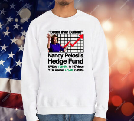 Better Than Buffett Nancy Pelosi’s Hedge Fund T-Shirt