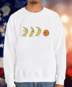 3 Bananas And Orange Knock Knock T-Shirt