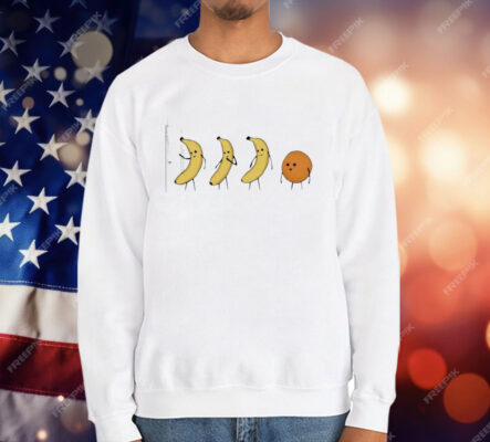 3 Bananas And Orange Knock Knock T-Shirt