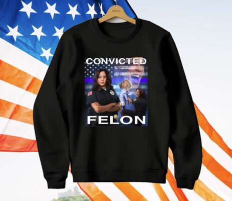 Kamala Harris Defeating Convicted Felon Donald Trump T-Shirt