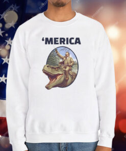 Theodore Roosevelt Allosaurus T-Rex Merica T-Shirt