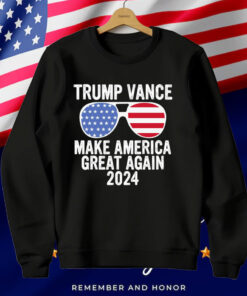 Trump Vance 2024 Make America Great Again Sunglasses T-Shirt