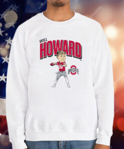 OHIO STATE FOOTBALL WILL HOWARD CARICATURE T-Shirt