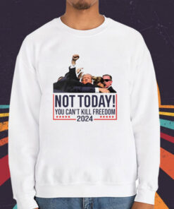 Donald Trump Not Today You Can’t Kill Freedom 2024 T-Shirt