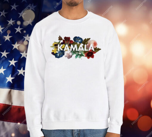 Kamala Harris Vintage Floral Feminine First Female President T-Shirt