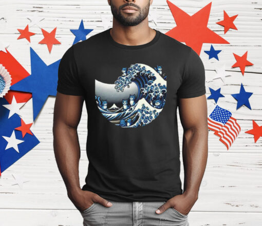 Blue Wave Cat For Kamala T-Shirt