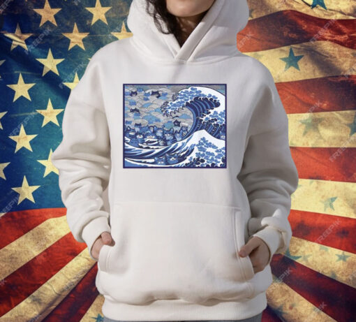 Blue Wave Cat For Kamala T-Shirt