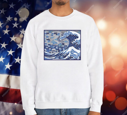 Blue Wave Cat For Kamala T-Shirt