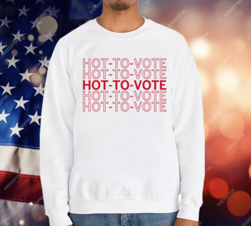 Hot To Vote Repeating T-Shirt