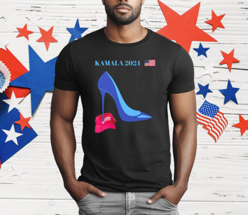 Kamala Harris For President 2024 High Heel Crushed MAGA T-Shirt